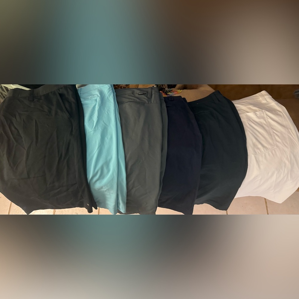 Multiples Men's Golf Shorts - Black, Blue, Gray, White